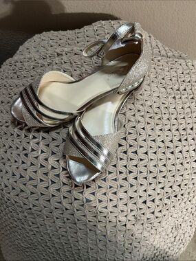 Metallic Gold Ankle-Strap Heels for Women